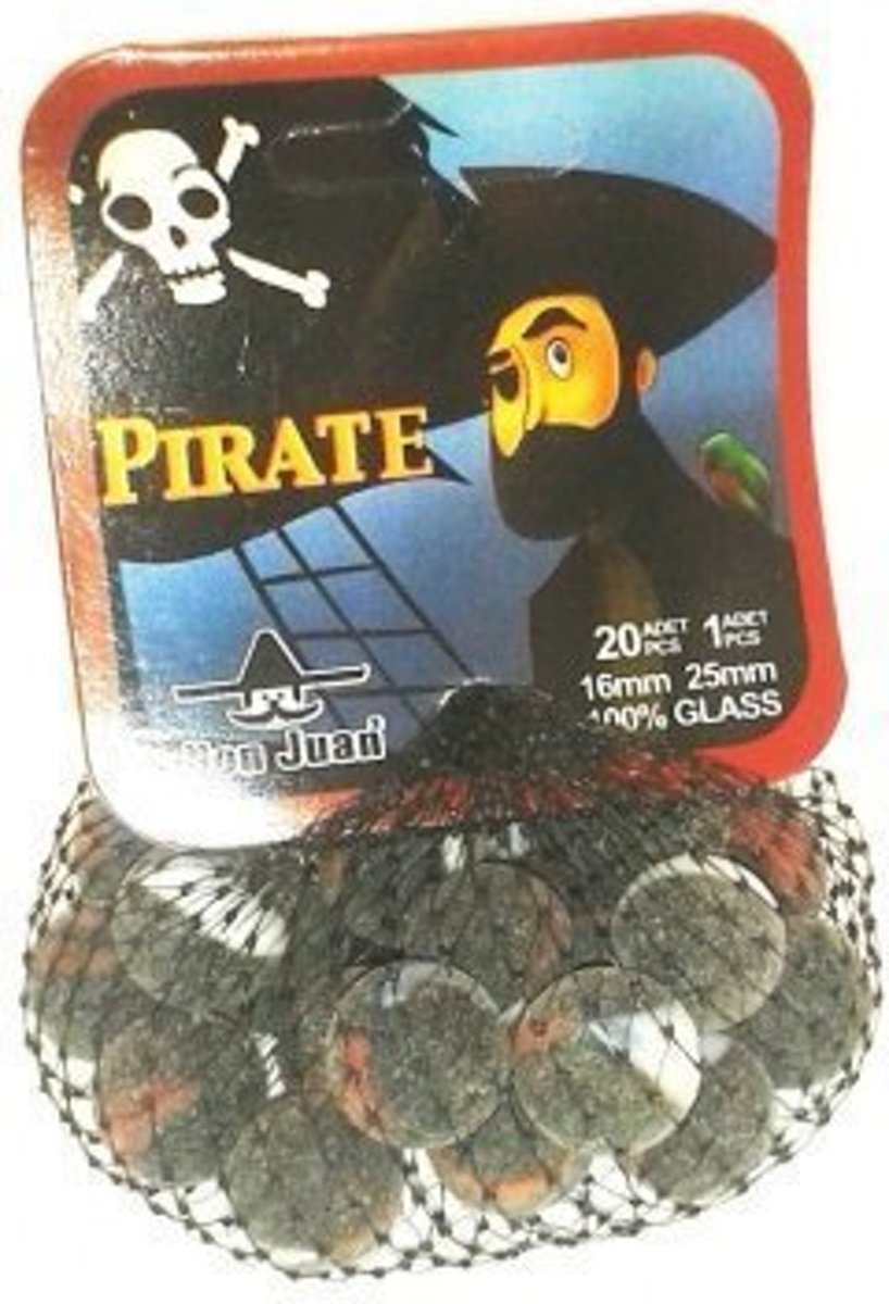 20+1 pirate knikkers 4125