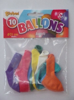 25*10 Gekleurde ballonnen dans 20cm BE10