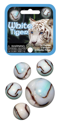20+1 White tiger knikkers 4149