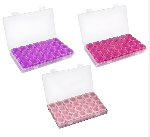 Diamond painting sorteerbox met 28 vaks