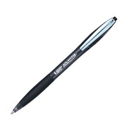 12 bic atlantis soft zwart schrijvend