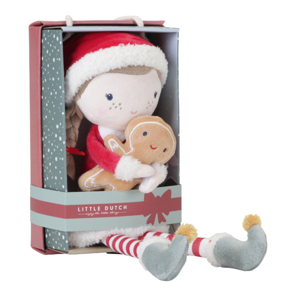 Little d.knuffelpop kerst Rosa 35cm.4538