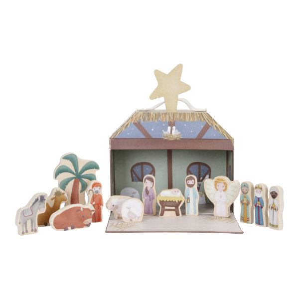 Little dutch speelkoffer kerststal 4862