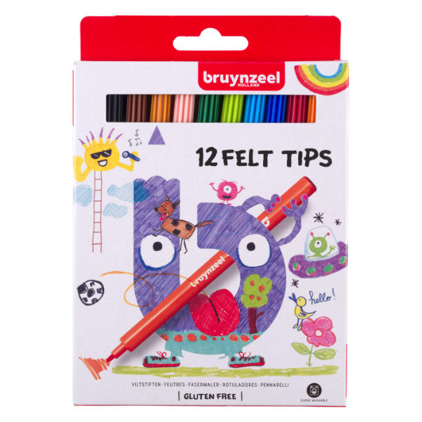 Bruynzeel 12 Viltstiften in ds. 60121112