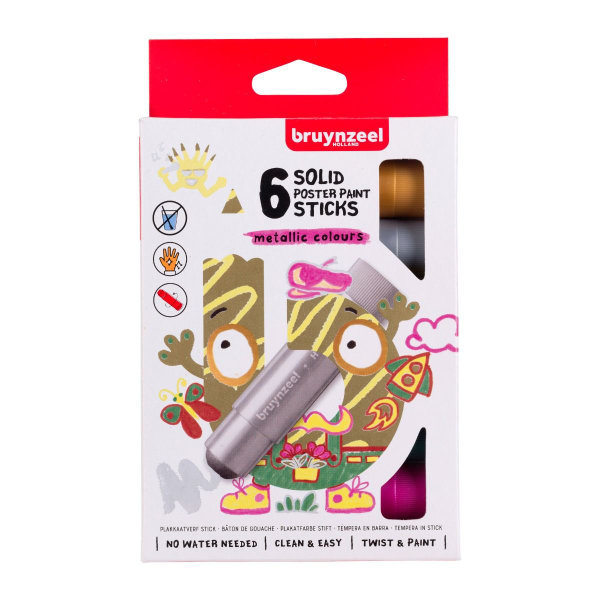 6 Bruynz. posterverfstick metal.60159206