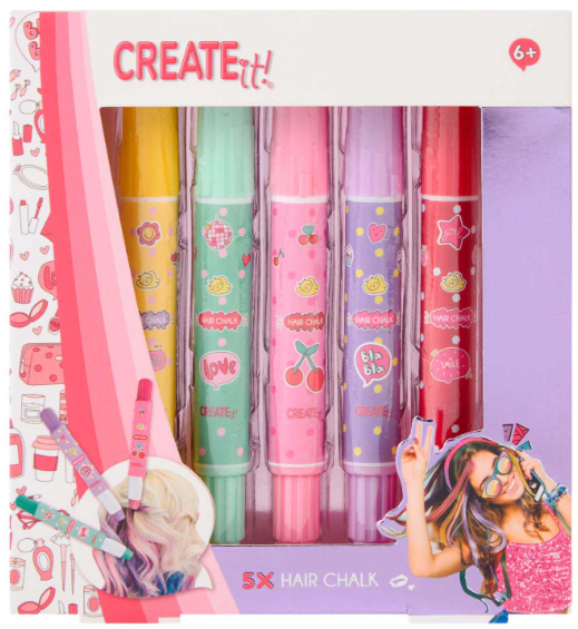 Create it! 5 haarkrijt pennen 884573