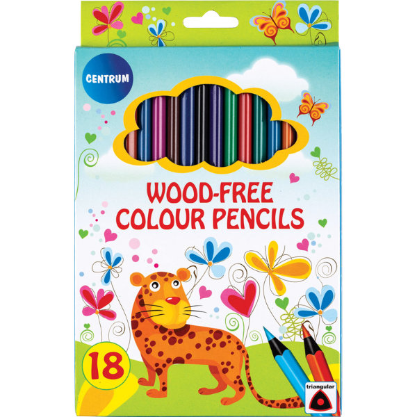 18 kleurpotloden 17.7cm Centrum 86143