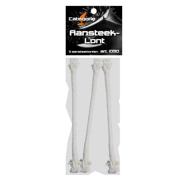 3 Aansteeklonten in verpakking 1030