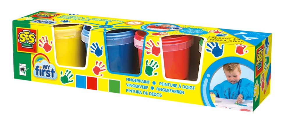 Ses My first vingerverf 4 kleuren 14413
