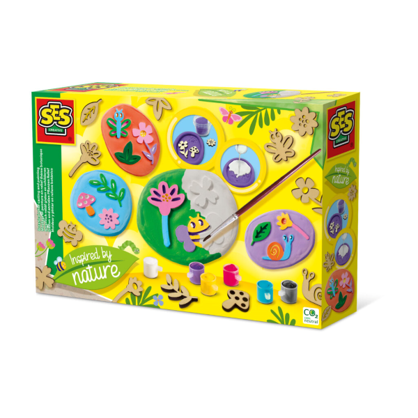 SES botan. relief gieten en schild.14036