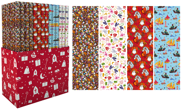 Rol Sint cadeaupapier 250X46.5 cm 20327