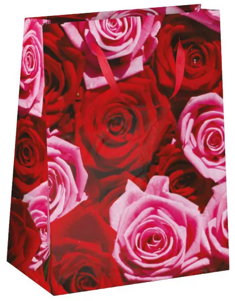 Papieren cadeau tas M Roses