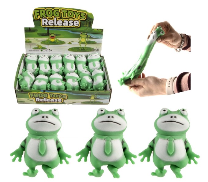 12 kikker gevuld met zand in displ. 4243