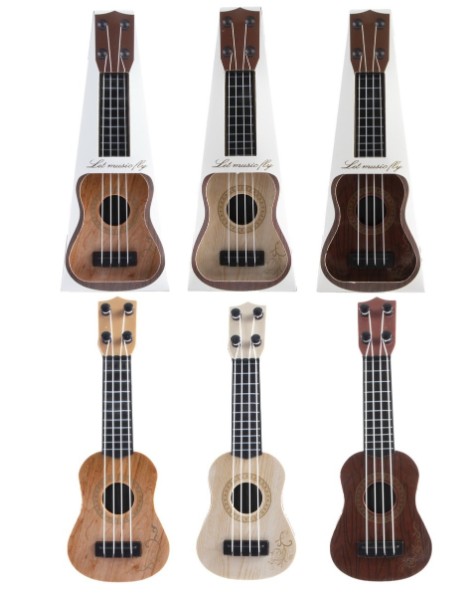 Gitaar kunststof 25cm. 3 ass. 4568