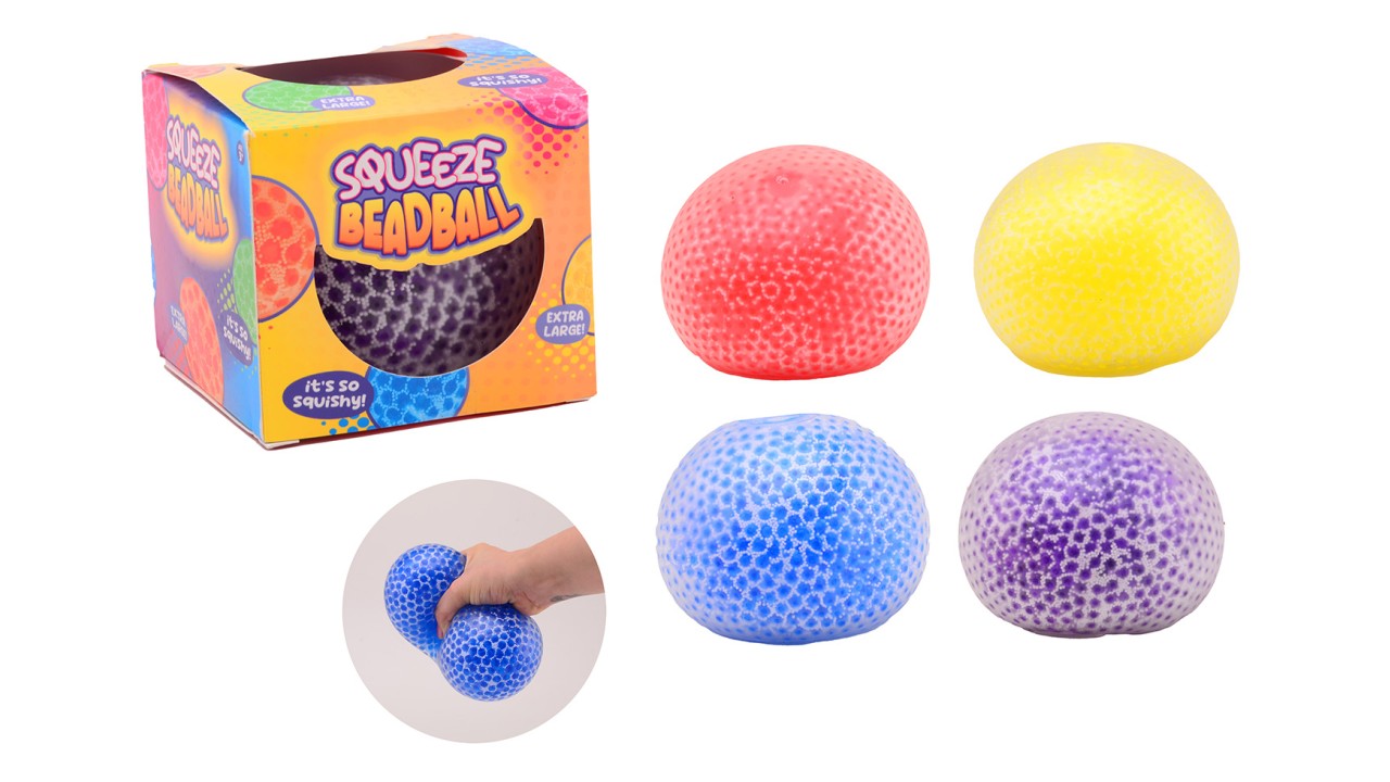 Extra grote squeeze beadball 4 ass.24589