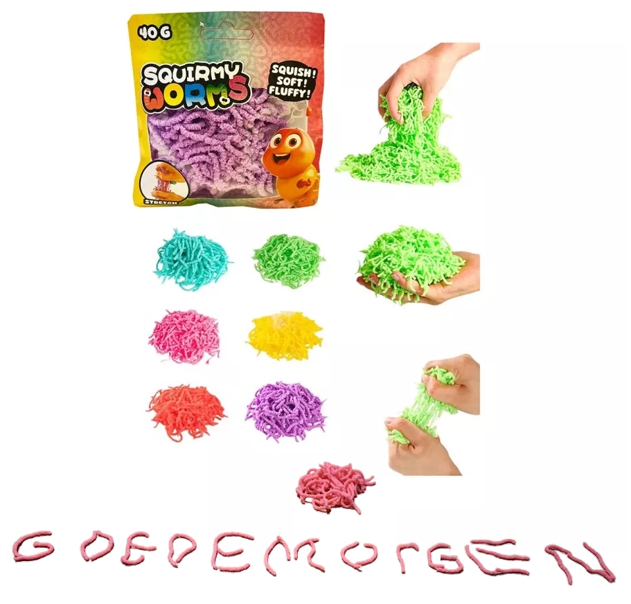 Squirmy worms 40 gr. in zak 6 ass. 24653