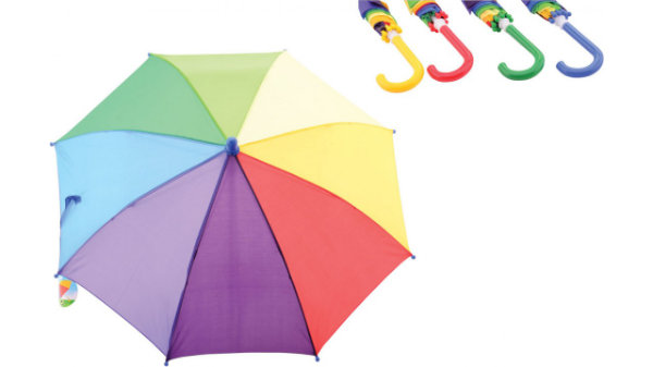Regenboog paraplu 4 ass. 29568