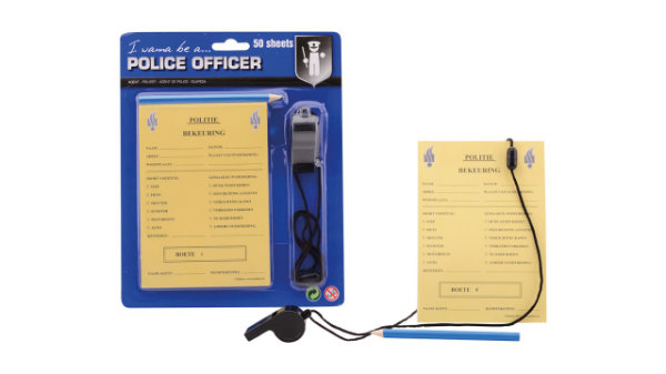 Politie bonnenboekjes+potlood 26602