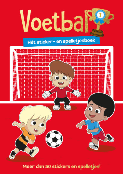 Voetbal-sticker-en spelletjesboek