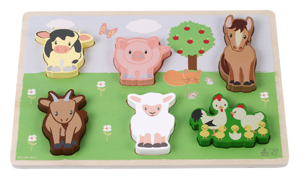 Studio Circus houten dierenpuzzel 30425