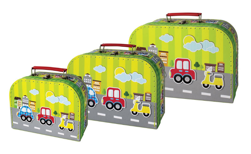 3 koffers Vervoersmiddelen 20610