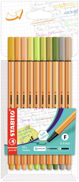 10 Stabilo point 88 in etui 8810-22-5