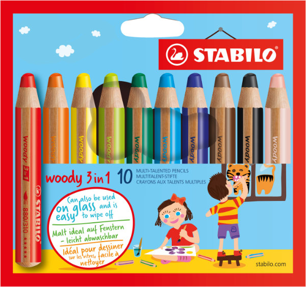 Stabilo Woody 880 etui a 10 stuks