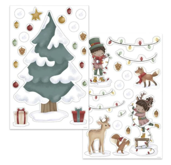 Little Dutch raamsticker kerstboom126282