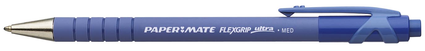 12 Papermate Flexgrip Ultra balpen blauw