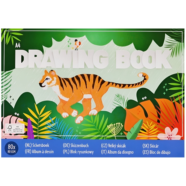 A4 Schetsboek Jungle SC761