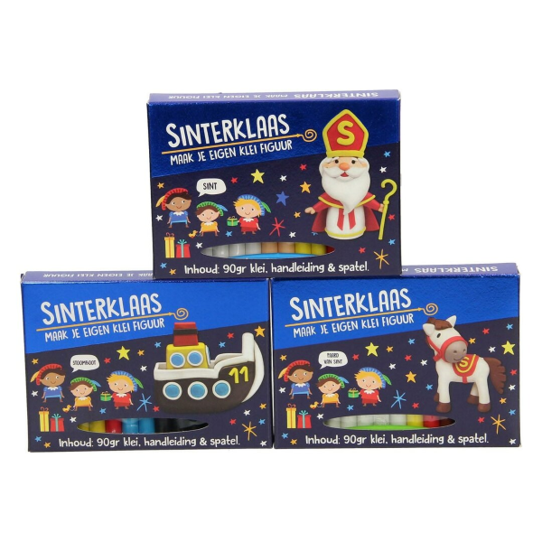 Maak en klei je eigen Sint en Piet 3 ass