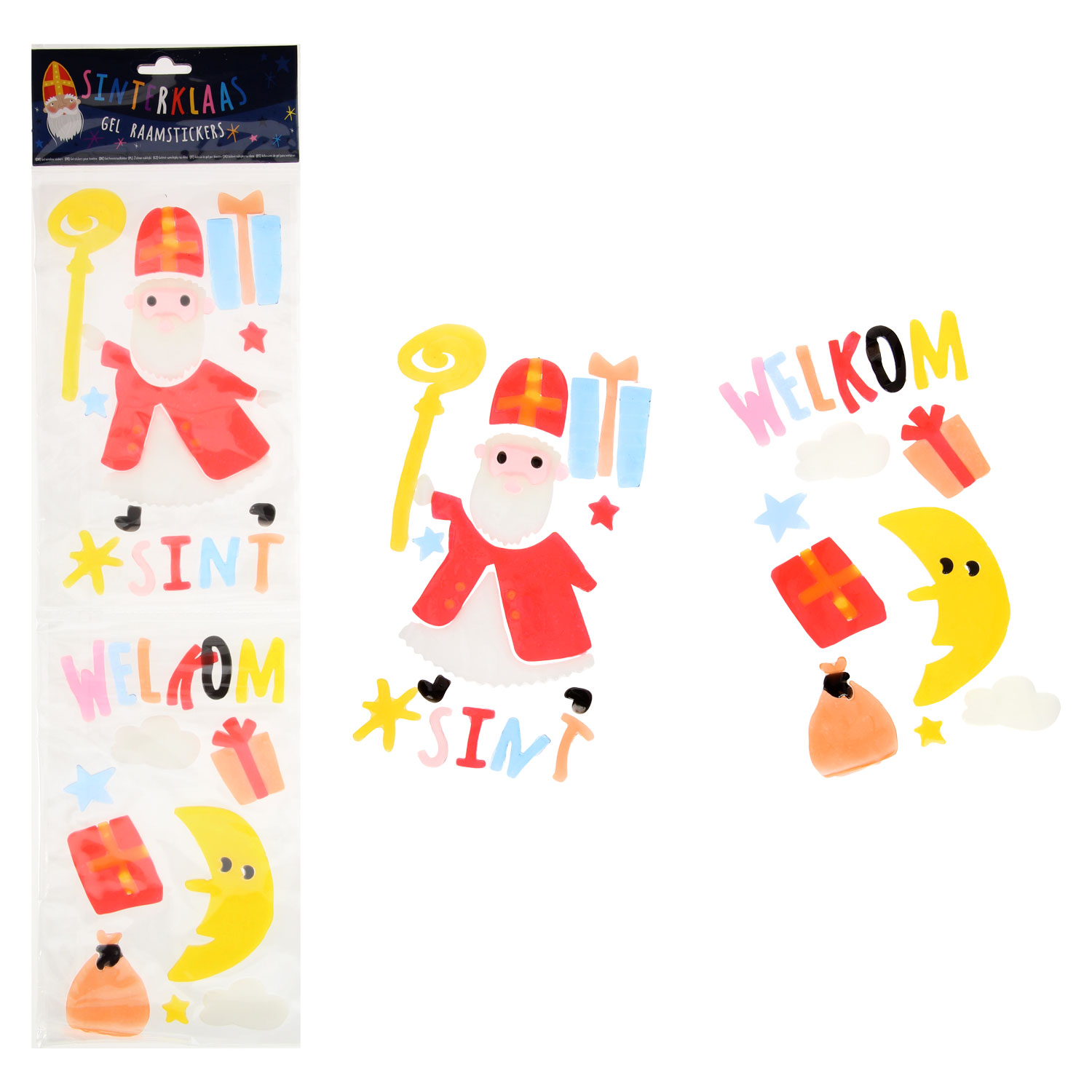 Sint Raamstickers 4 ass. ST802