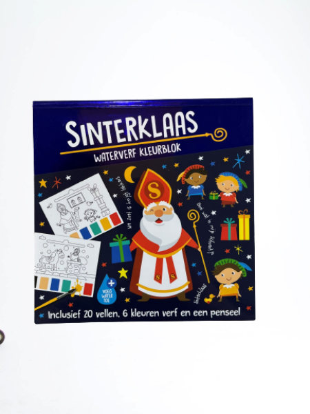 Sint Waterverfkleurblok B1010
