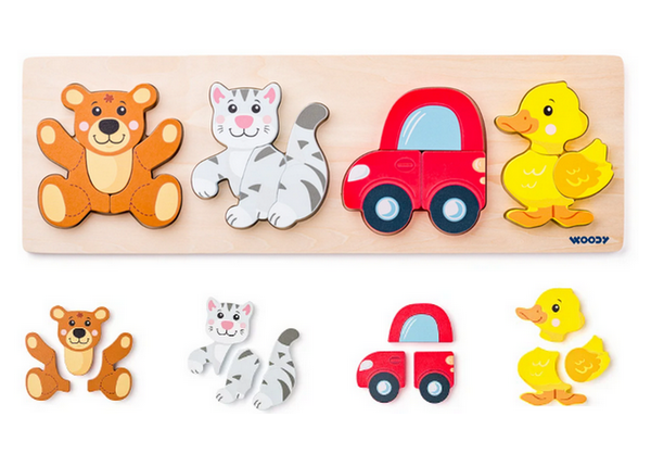 Woody insteekpuzzel Baby 91360