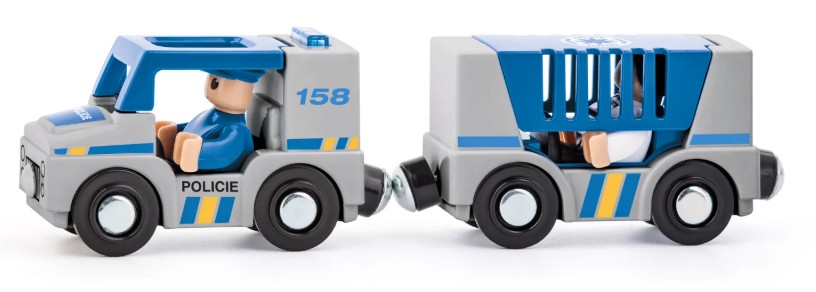 Woody autoset voor trein politie 90795