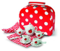 Koffers en servies